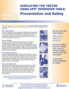 Display and presentation for SAFETY