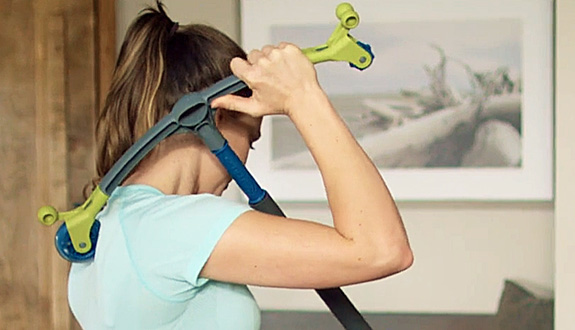 T3 Massager pressure point knobs used on the neck and shoulders